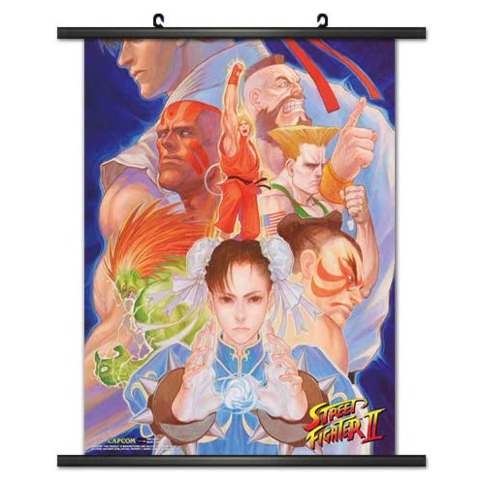 Street Fighter II Hero Fighters Wall Scroll Poster available at