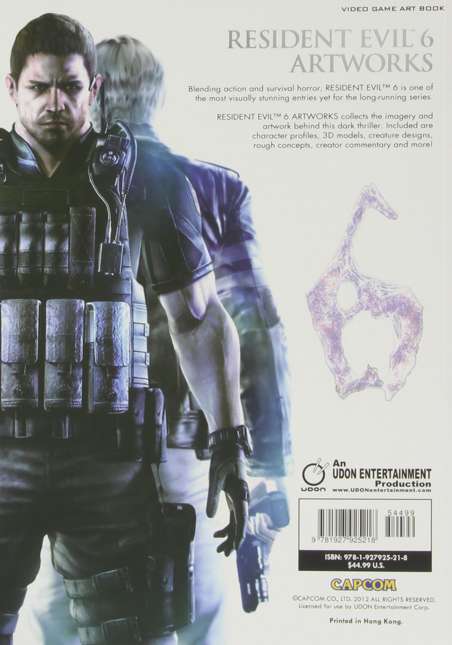 Resident Evil 6 Artworks Paperback available at VideoGamesNewyork