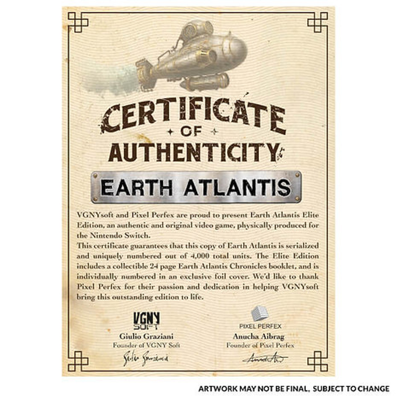 Earth Atlantis Elite Edition for Nintendo Switch available