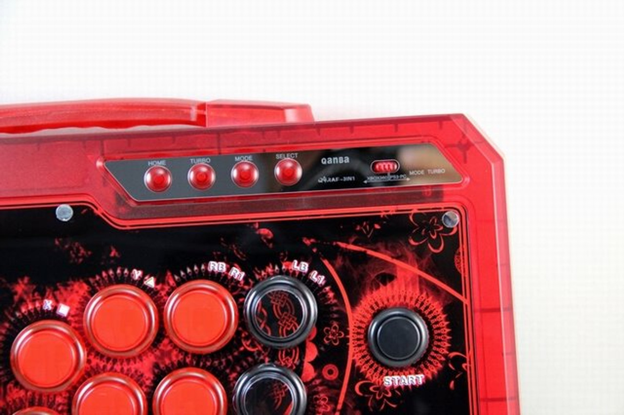 Qanba Q4 Real Arcade Fightingstick (3in1) (Ice Red Limited Edition) for  Windows, PlayStation 3, Xbox360