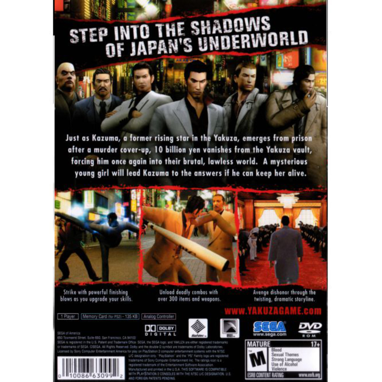 Yakuza for PlayStation 2 available at Videogamesnewyork, NY