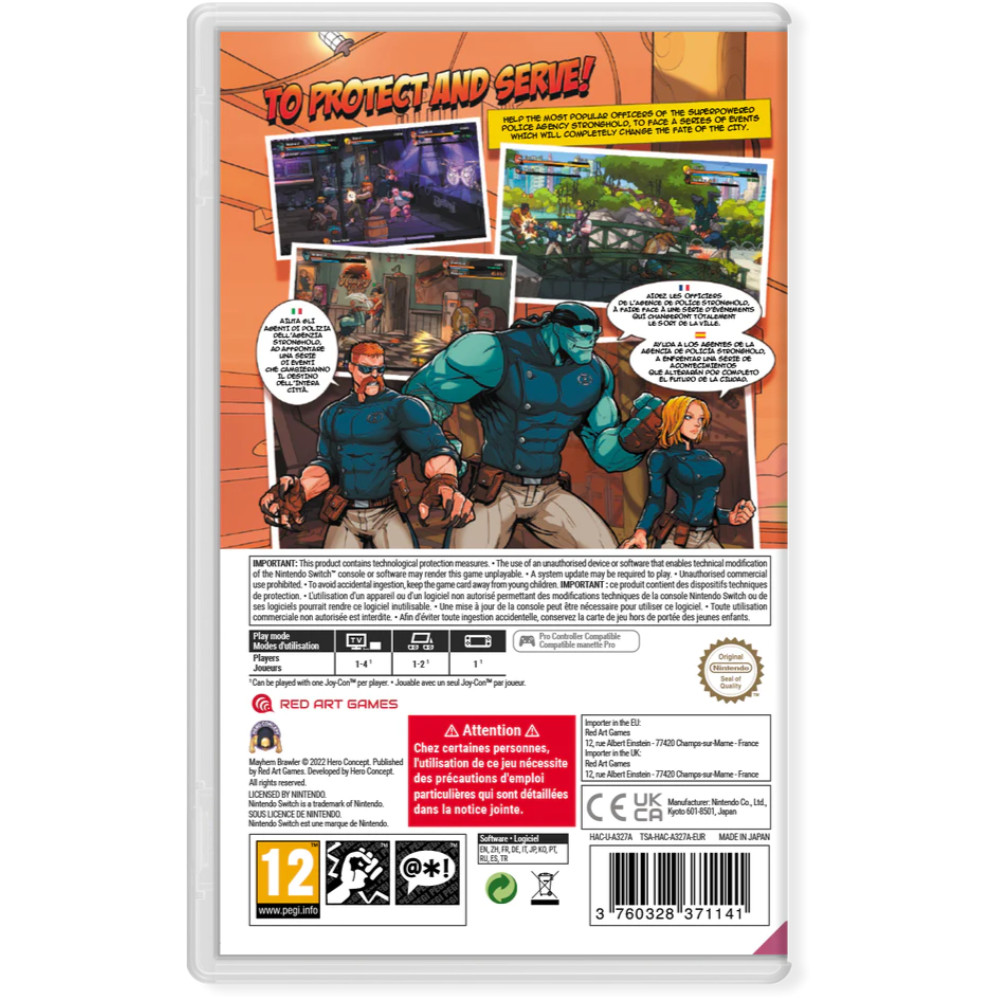 Mayham Brawler Red Art Games for Nintendo Switch at