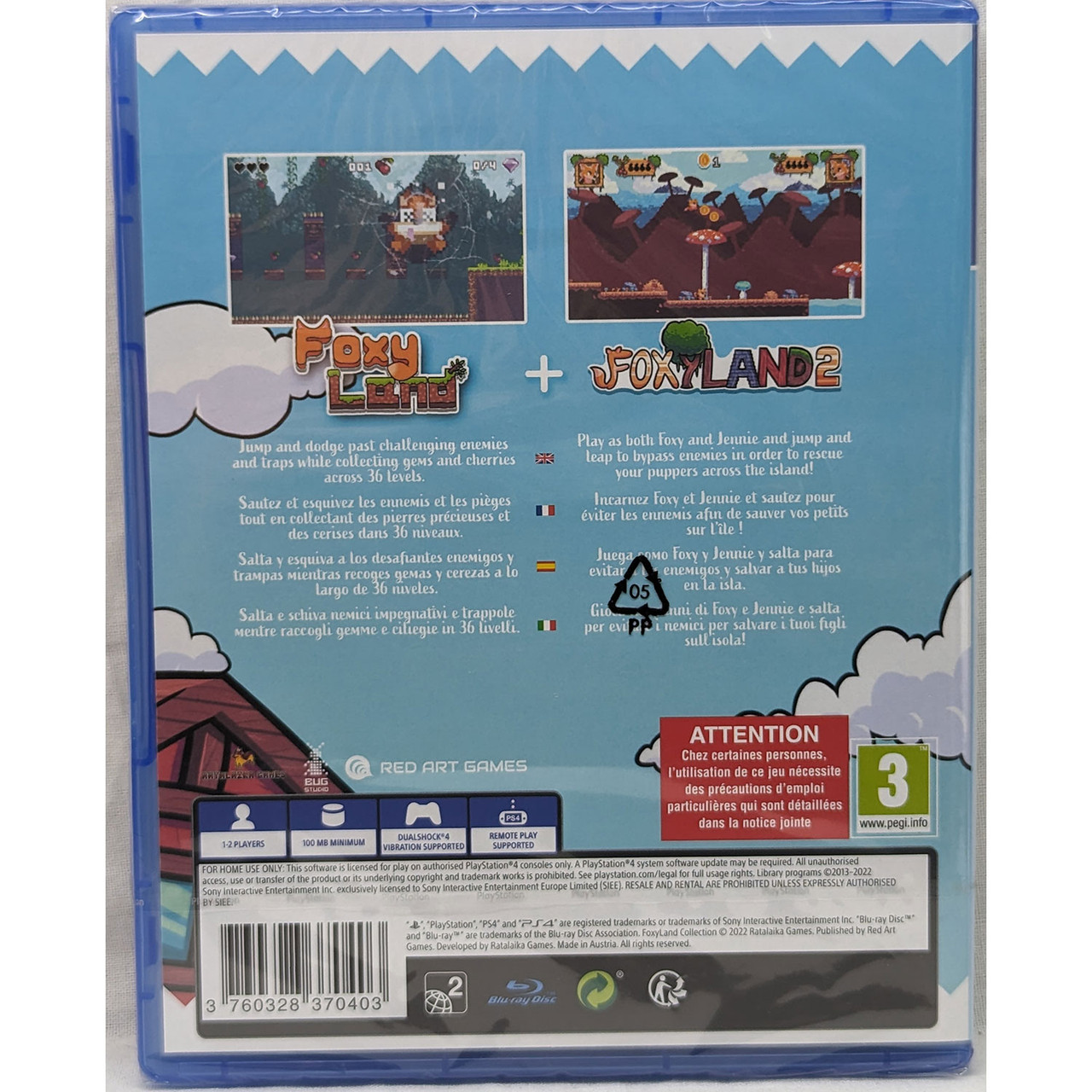 FOXYLAND COLLECTION - Red Art Games for PlayStation 4 at