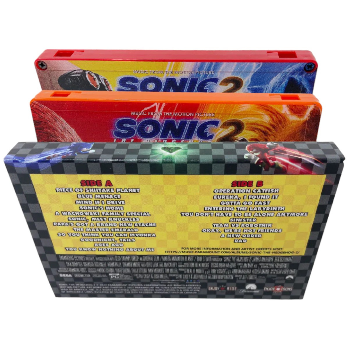 Sonic 2 - Tails Orange (SOUNDTRACK) CASSETTE TAPE