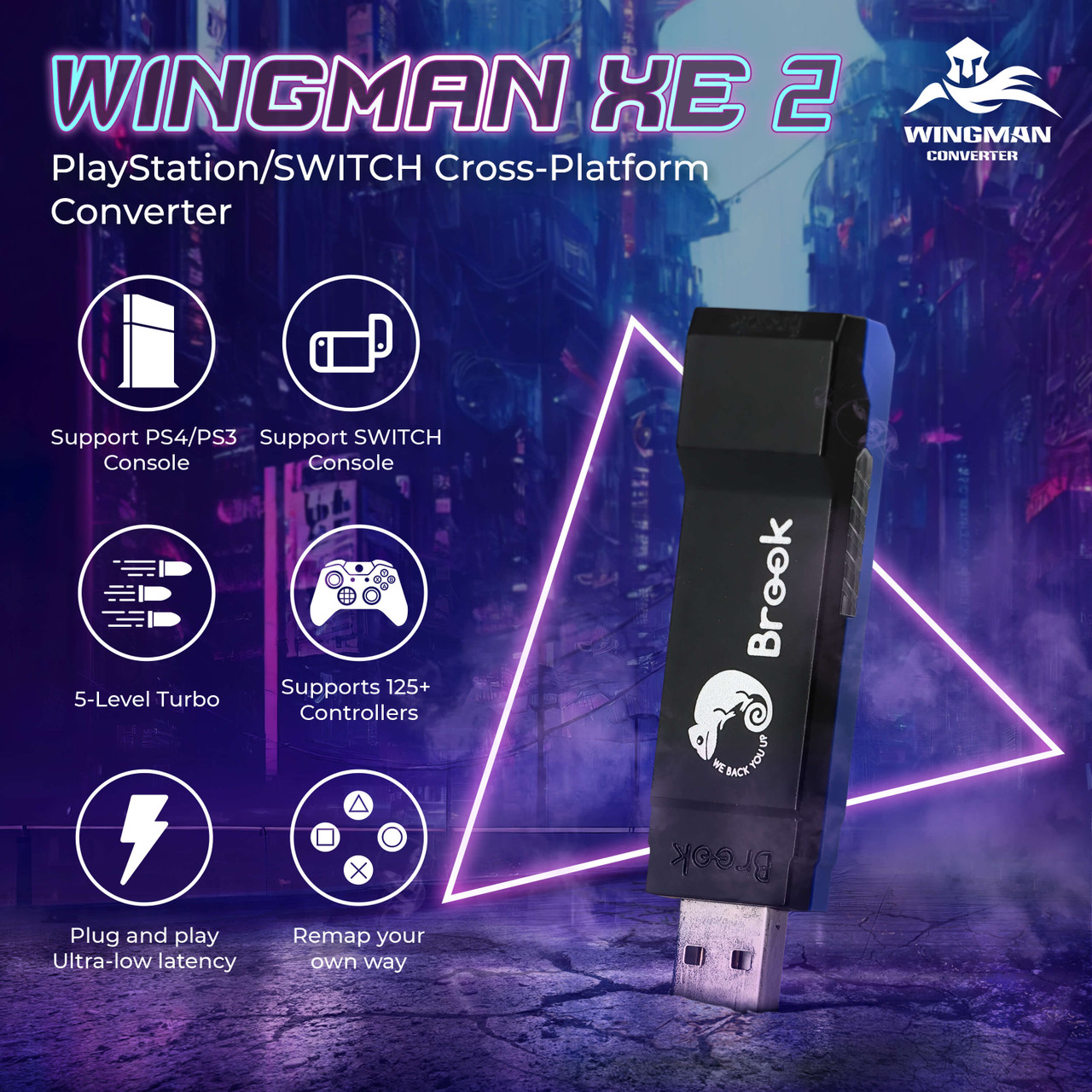 Brook Wingman XE 2 Super Converter available at VIDEOGAMESNEWYORK,VGNY