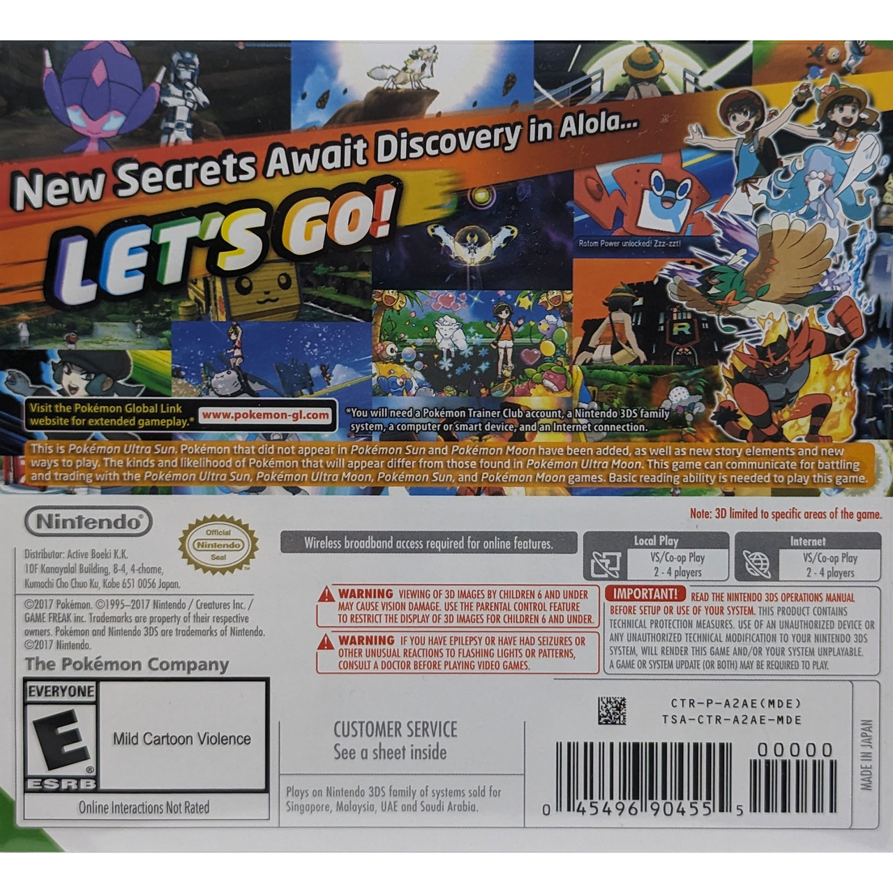 Pokémon Ultra Sun - Nintendo 3DS avaiible at VGNY, VideoGamesNewYork