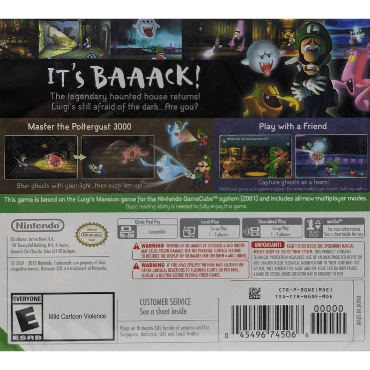 Luigi's Mansion Nintendo 3DS Version)