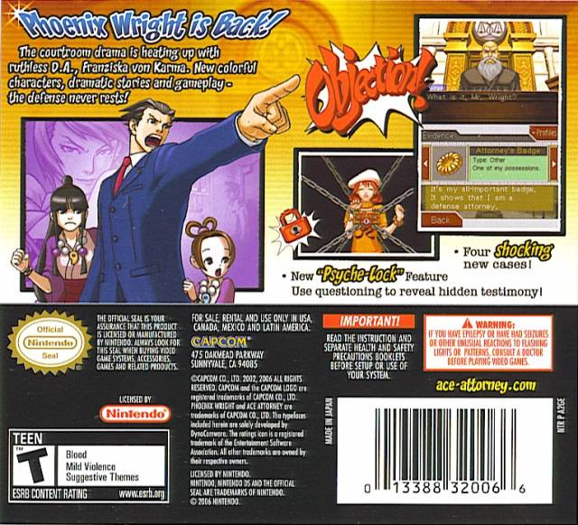 Phoenix Wright: Ace Attorney Justice for All for Nintendo DS