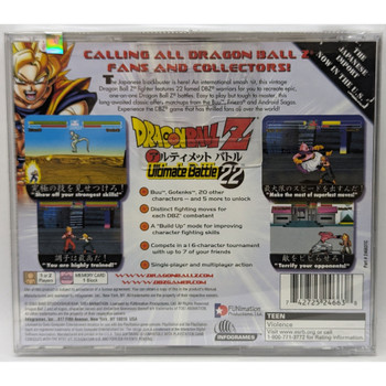 Dragon Ball Z: Ultimate Battle 22 - PlayStation  back cover