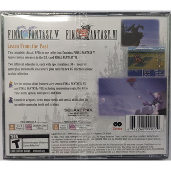 Final Fantasy Anthology (Greatest Hits) PlayStation back cover