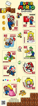 Super Mario Stamps [Official National Japan Post & Nintendo ]