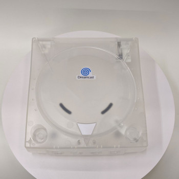 Dreamcast Replacement Shell - Clear White w/ Blue Decal (Sega Dreamcast)  