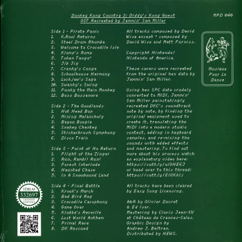onkey Kong Country 2 OST Recreated 1x Vinyl  back