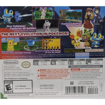 Pokemon Y - Nintendo 3DS (U.A.E Version)  back cover