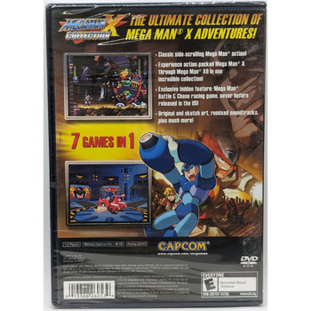 Mega Man X Collection - Playstation 2 back cover