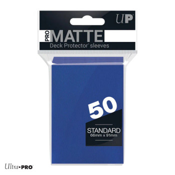 Standard Deck Protector Sleeves PRO Matte - Dark Blue 50 Pack