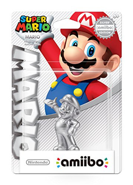 Silver Mario Amiibo