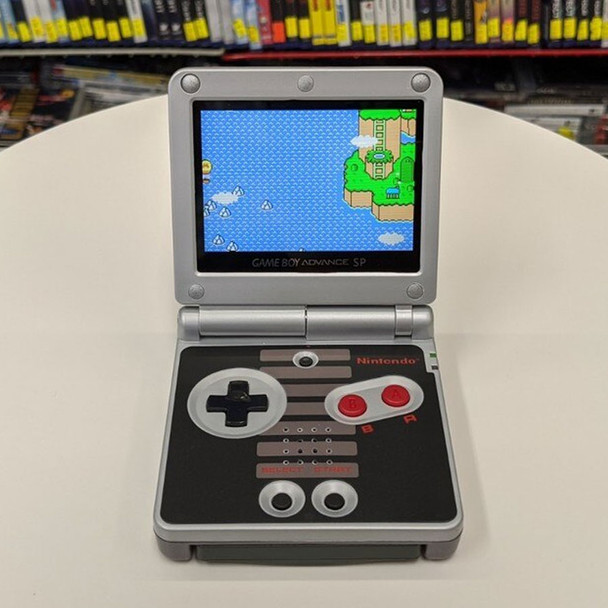Nintendo GBA SP w/ IPS LCD [NES EDITION]