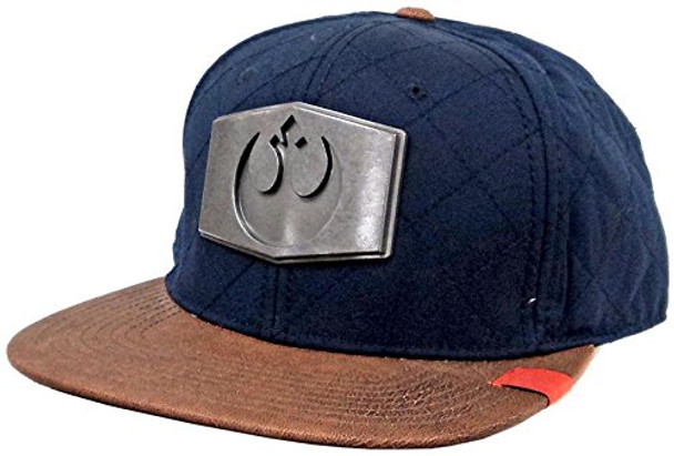 Star Wars - Han Solo Snapback picture. Blue and brown snapback with metal Han Solo symbol in front.