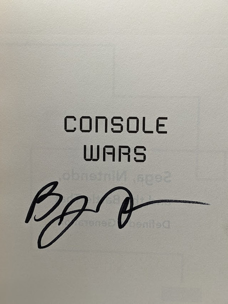 Console Wars: Sega, Nintendo, and the Battle that Defined a Generation Hardcover (Signed by Author)