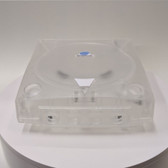 Dreamcast Replacement Shell - Clear White w/ Blue Decal (Sega Dreamcast)  