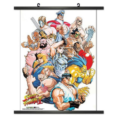 Street Fighter II Fighters Wall Scroll Poster available at