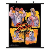 image of Street Fighter Wall Ryu/Ken/Adon/Sagat Wall Scroll Poster