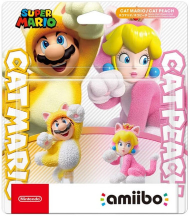 Amiibo Super Mario Series Figure Double Set (Neko Mario