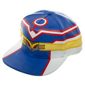 Right side image of a blue, red and yellow My Hero Academia All Might Suit Up - Snapback Hat