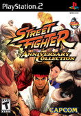 cover image of Street Fighter Anniversary Collection PlayStation 2 with all the characters on the cover