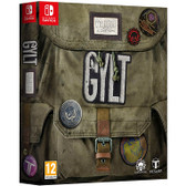 Gylt Collector's Edition packaging. Backpack with Gylt title in gray