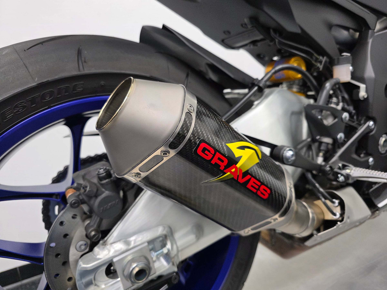 Graves Motorsports Yamaha R1 FZ-10 MT-10 Cat Back Slip-On Exhaust