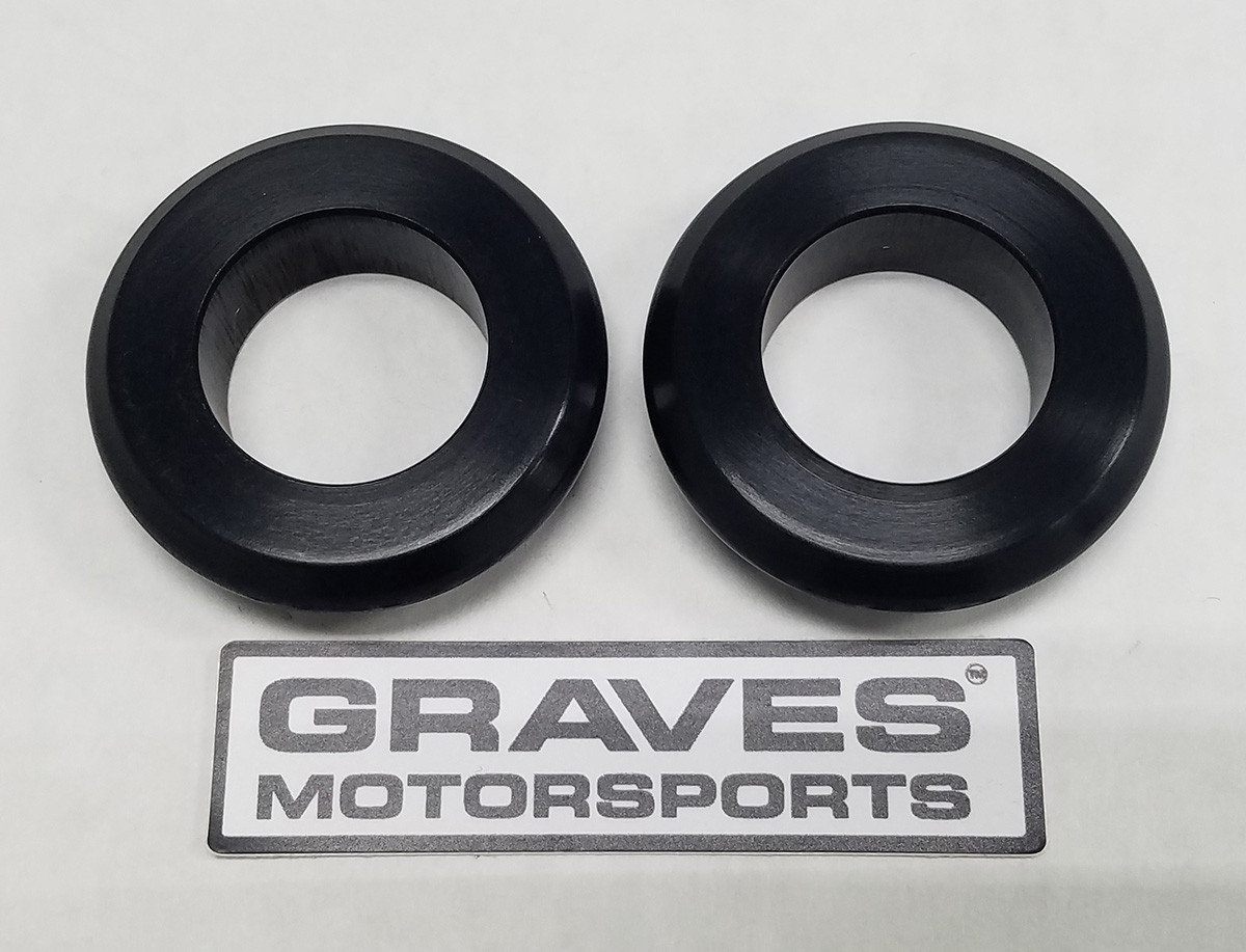 WORKS Kawasaki Ninja 400 + Ninja 500 Front Wheel Captive Spacers Kit