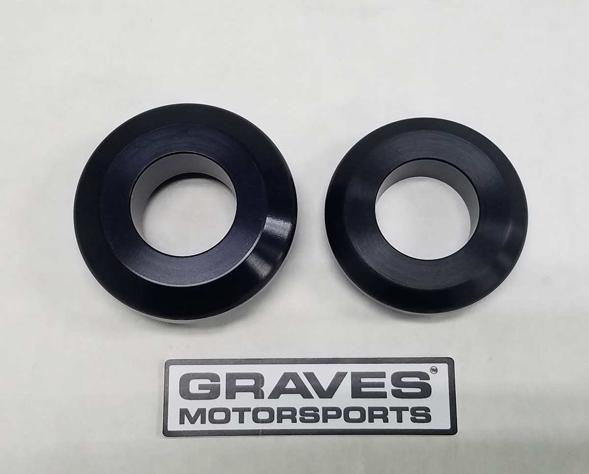 WORKS Kawasaki Ninja 400 + Ninja 500 Rear Wheel Captive Spacers Kit