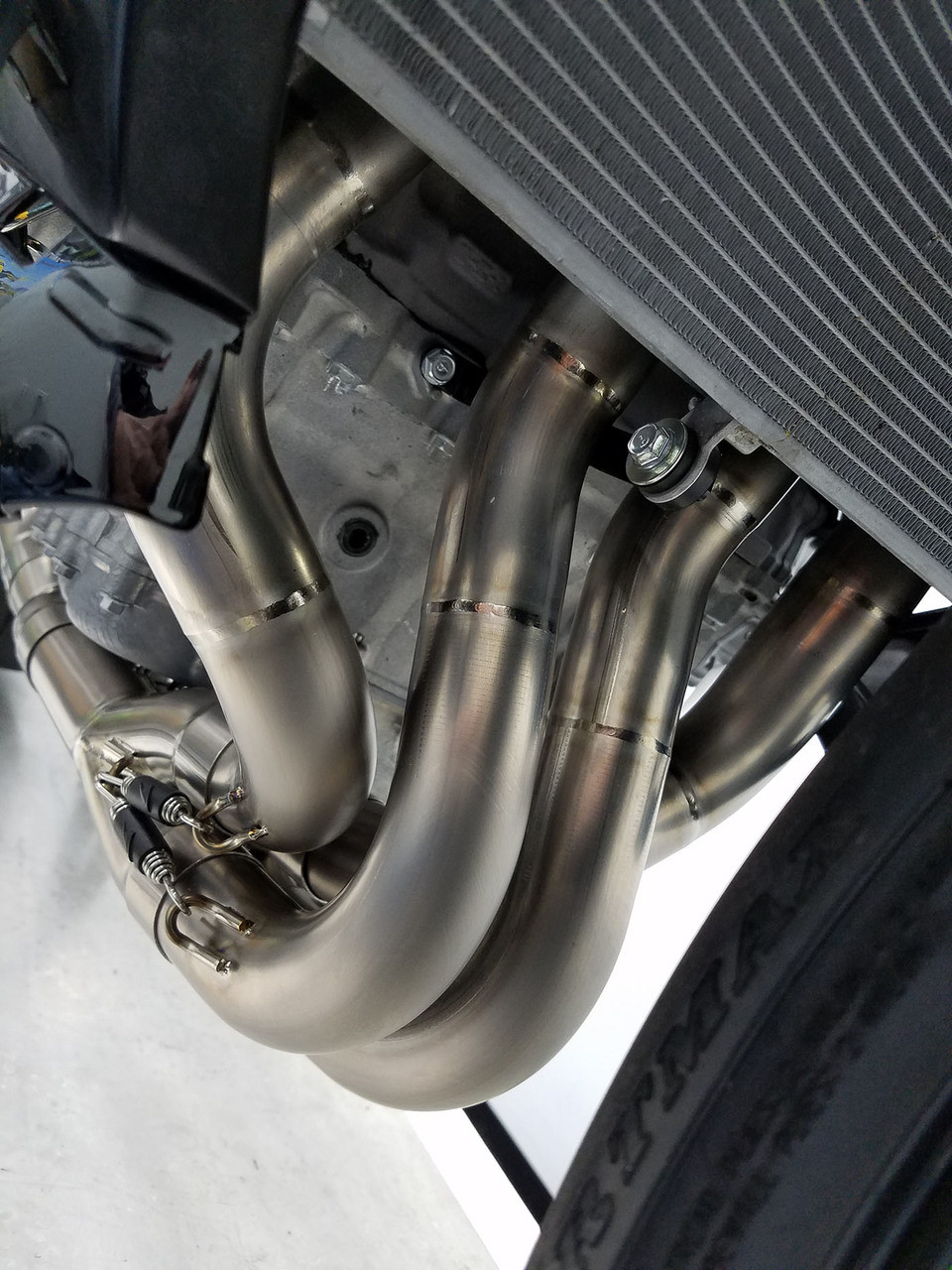 その他 Tuski 05-06 ZX6R 636 TiForce Slip On Exhaust System MotoGP 2005
