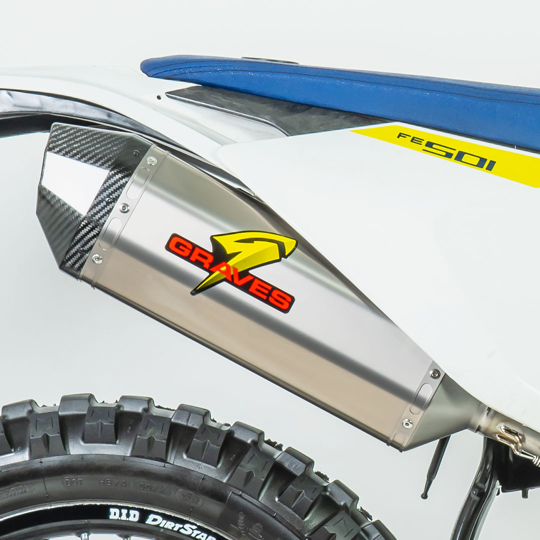 Titanium Octagon Dual Sport / Off-road Slip-on Exhaust - Carbon