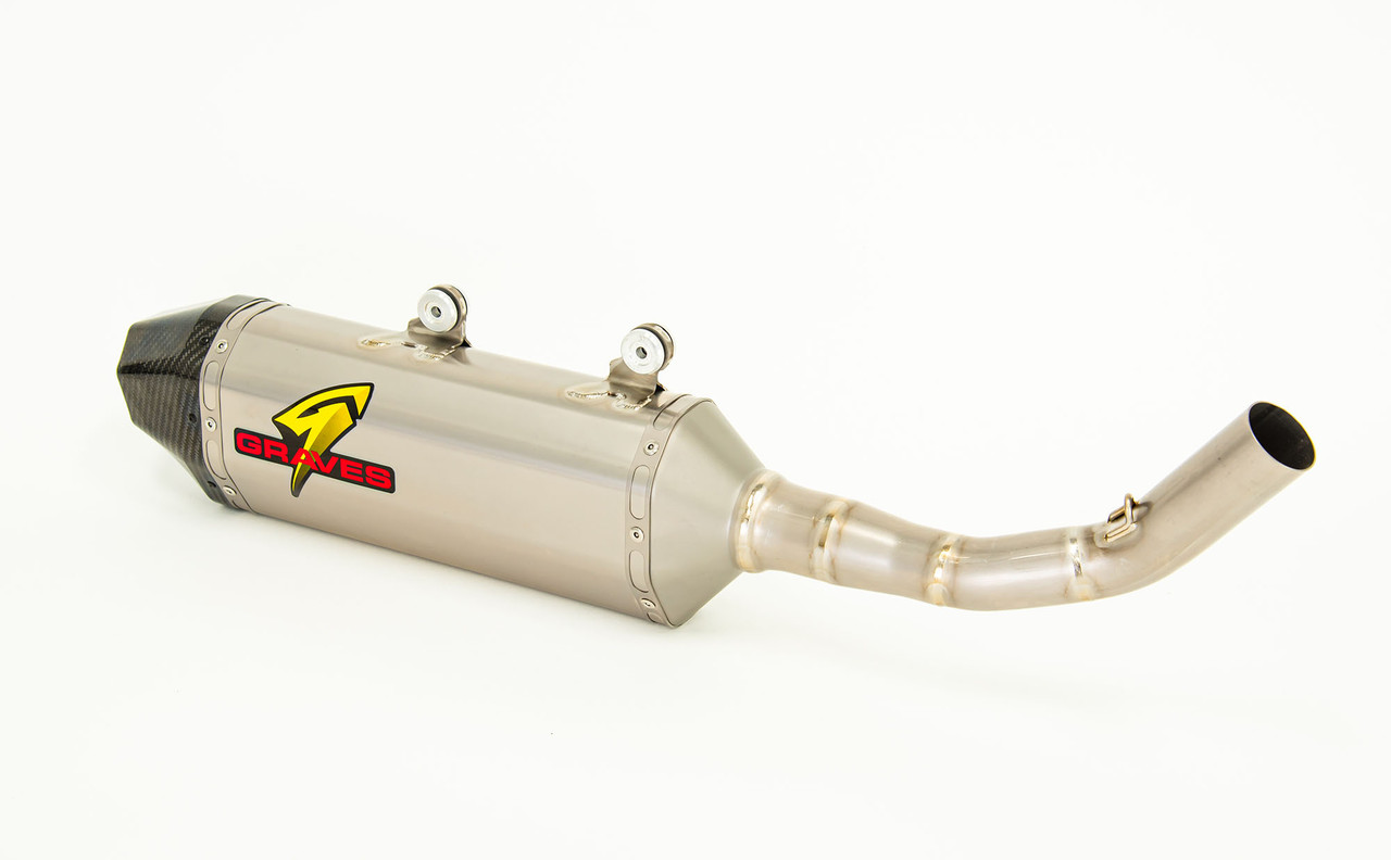 KTM - Husqvarna - Gas Gas Titanium Slip-on Exhaust - Carbon