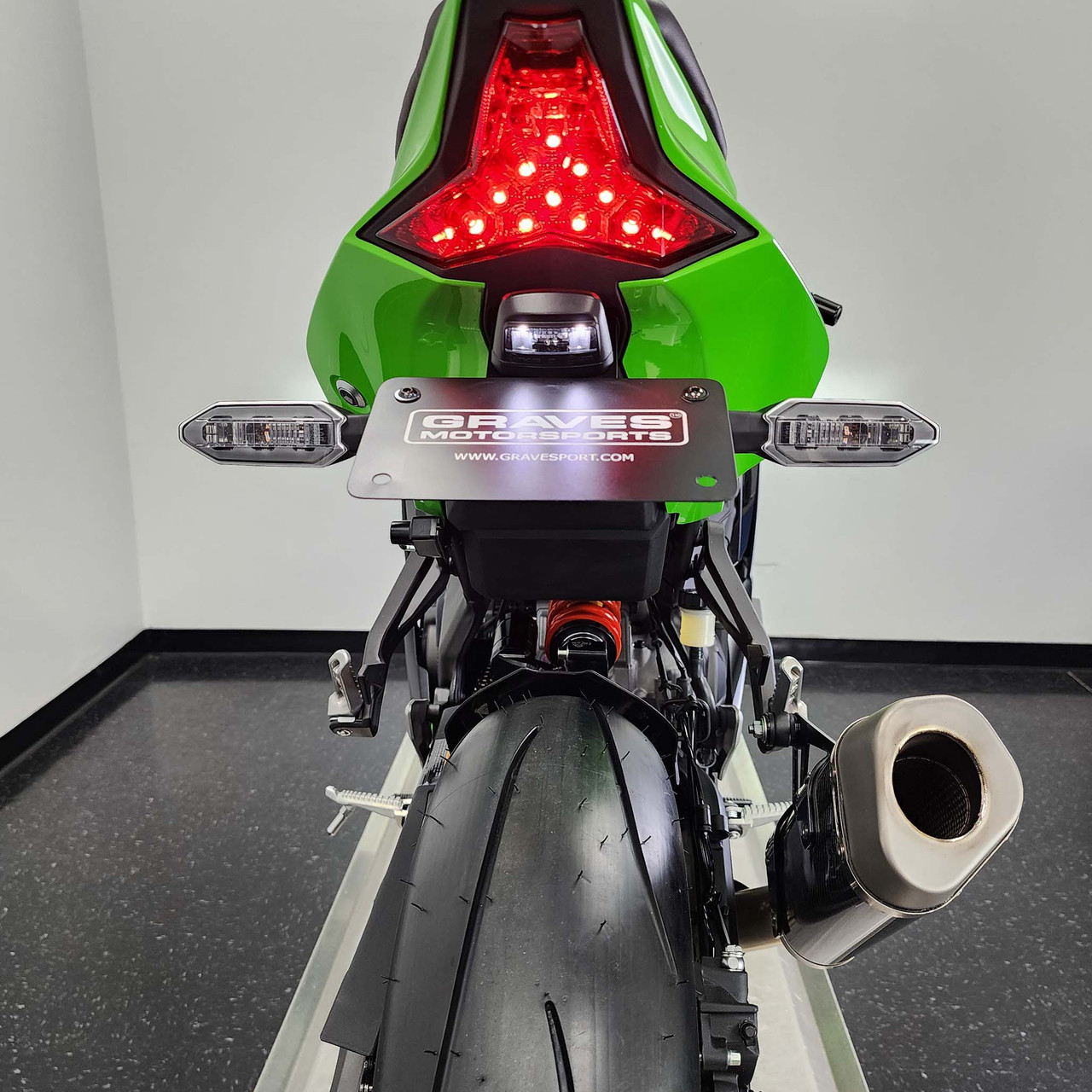 Rin★フォロー割引 Kawasaki ZX-4RR ZX-4R Cat-Back Slip-on Titanium Exhaust