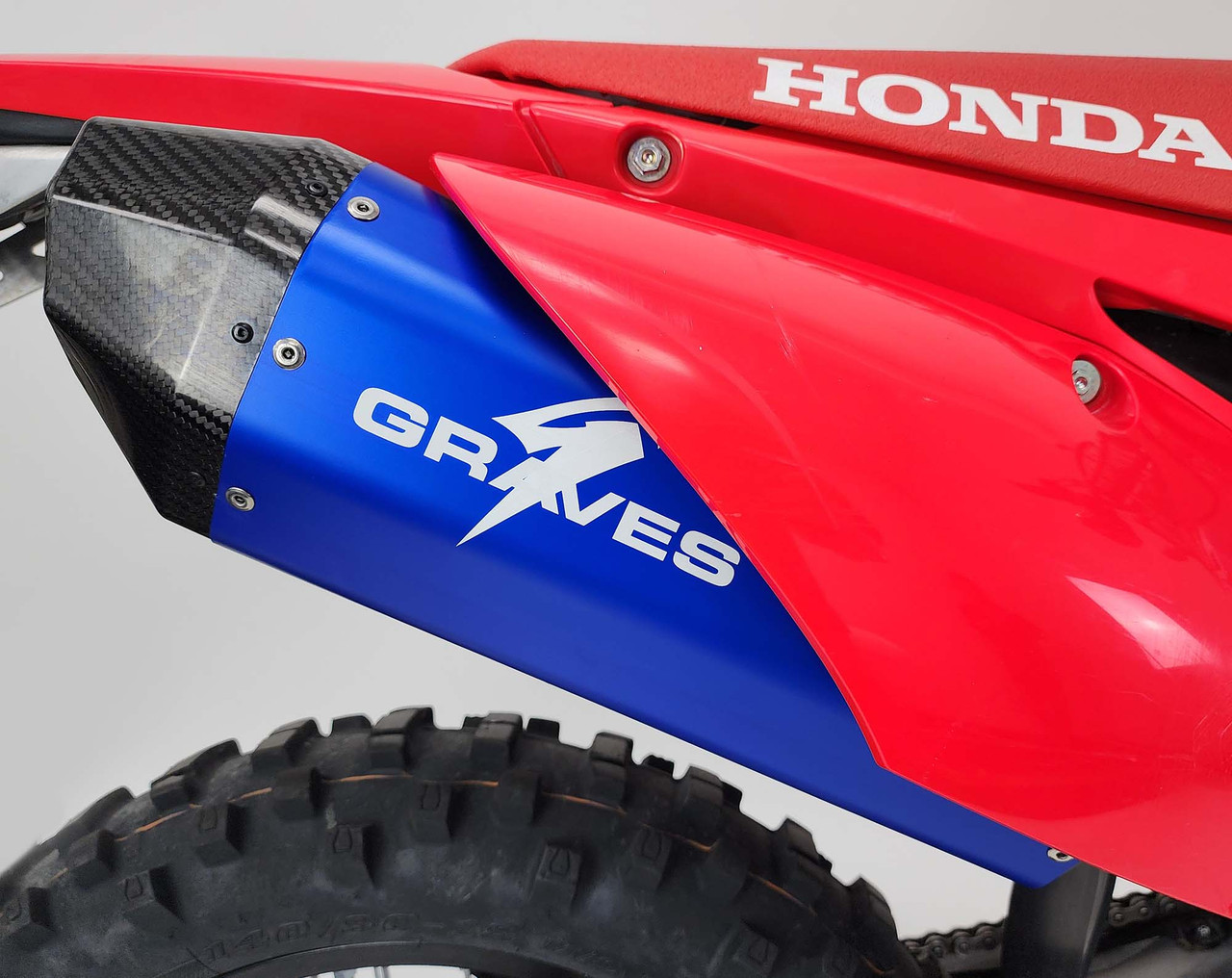 Honda CRF450RL / L / X Aluminum - Blue Exhaust