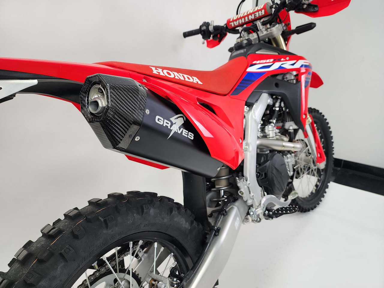 Honda CRF450RL / L / X Aluminum - Black Exhaust