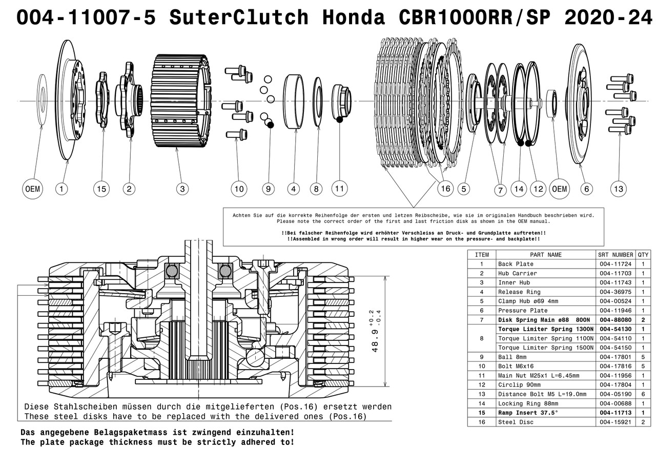 ★sakuღ8専用★ グレースコンチネンタルdiagram ジレ SuterClutch Honda CBR1000RR / SP