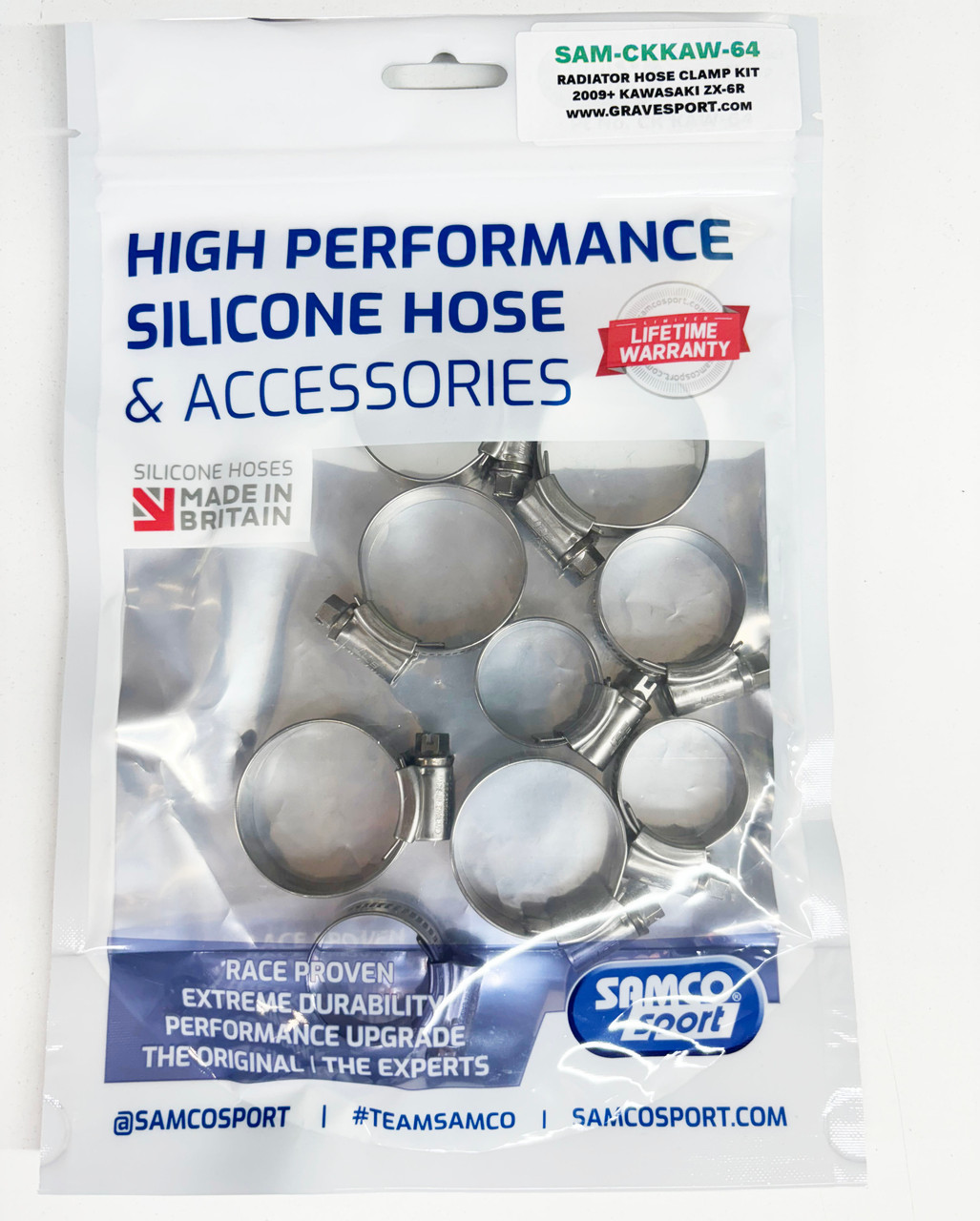 Samco Hose Clamp Kit Kawasaki ZX-6R