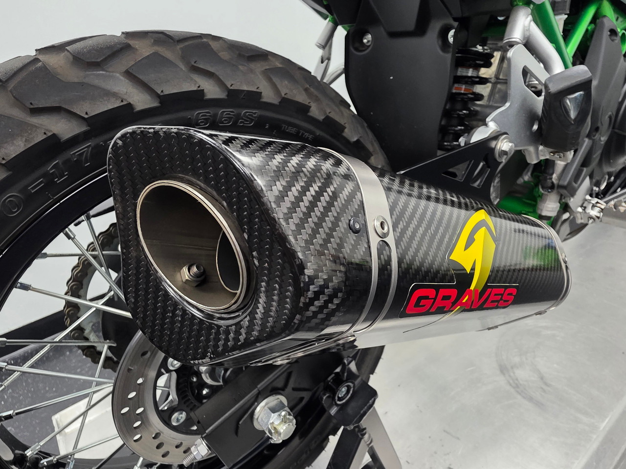 Kawasaki KLE 500 LINK Cat-Back Carbon Exhaust