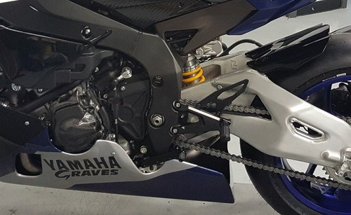 Graves Motorsports Fixed Rearsets Yamaha R1 2015-2025
