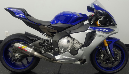 Graves Motorsports Yamaha R1 Full Titanium Exhaust System with Titanium 200mm Silencer