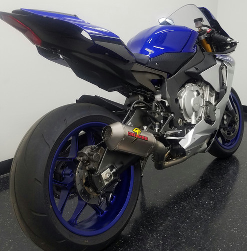 Graves Motorsports Yamaha R1 Full Titanium Exhaust System with Titanium 200mm Silencer