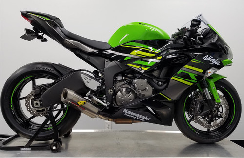Kawasaki ZX6-R Cat-Back Slipon Titanium Exhaust