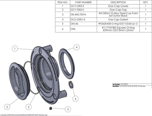 Yamaha Gas Cap - Multi Fitment