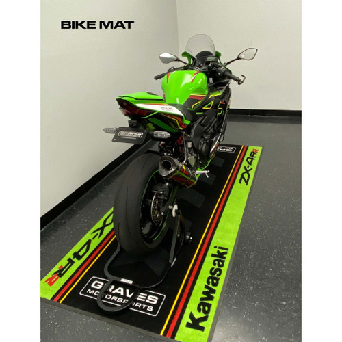 Graves Kawasaki ZX-4RR Bike Mat - Green