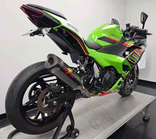 Kawasaki Ninja 400 + Ninja 500 LINK Cat-Back Carbon Silencer